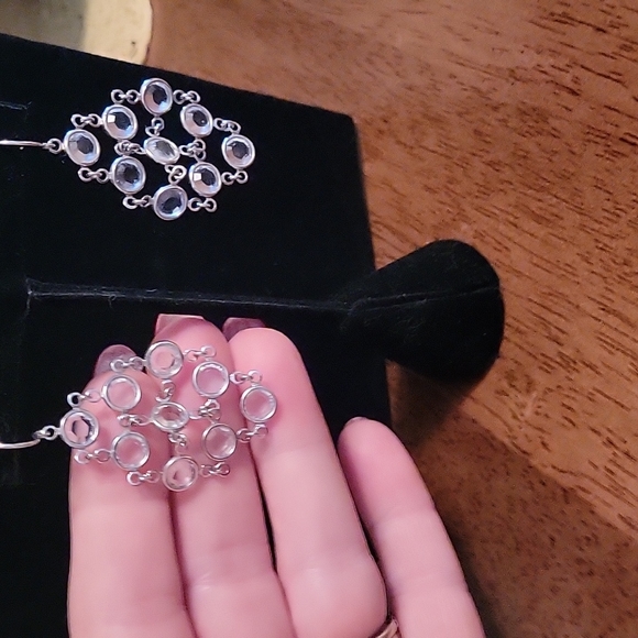 Touchstone Crystal Jewelry - Touchstone Chanelle Bib Earrings